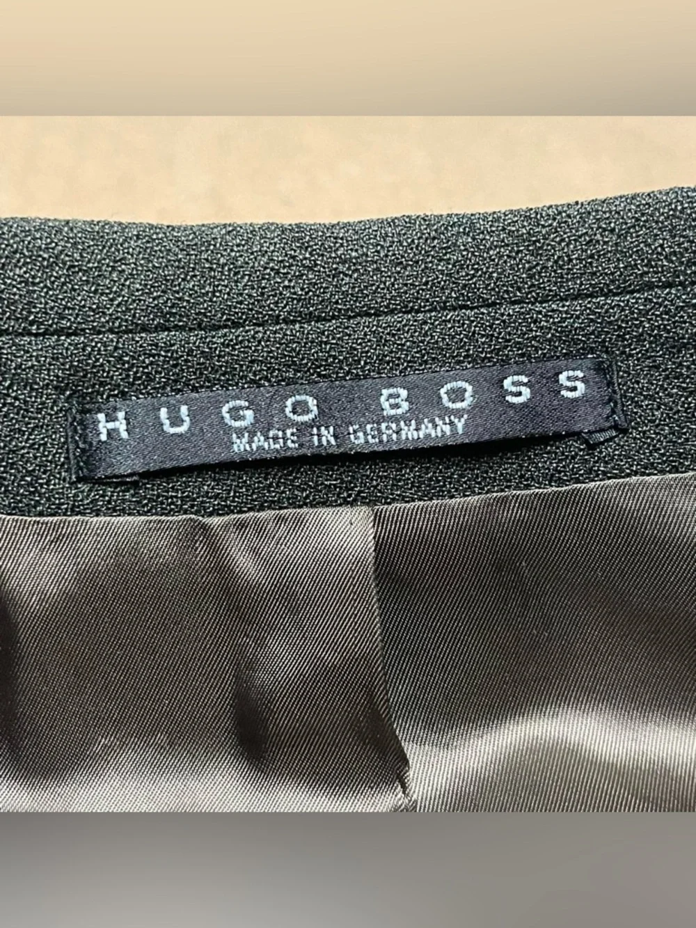 Hugo Boss Blazer Sport Coat Mens 40 R 100% Virgin Wool Dark Green Jacket - Picture 4 of 9